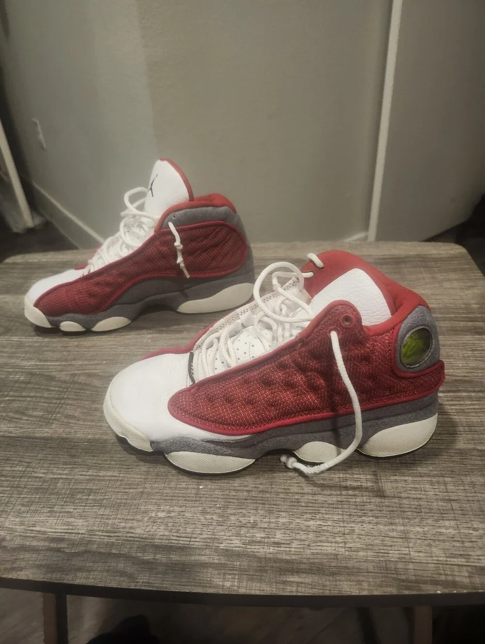 Air Jordan 13 Retro Gym Red White Red Gray Athletic Sneaker Size 1Y IH2083-209
